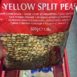 Yellow split peas 500g