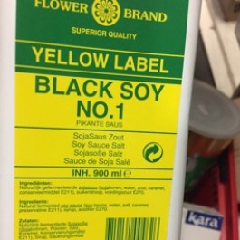 Flower brand black soy 1ltr