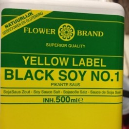 Flower brand black soy no.1 500ml