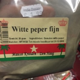 Witte peper fijn 30g