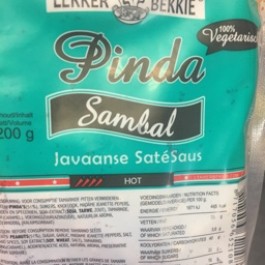 Pinda sambal 100% vegetarisch 200g