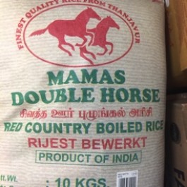 Mamas double horse red country boiled rice 10kg