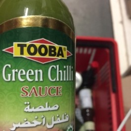Tooba green chilli sauce 320g
