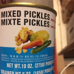 Meechun mixed pickles 275g