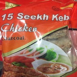 15 seekh kebab chicken charcoal 900g