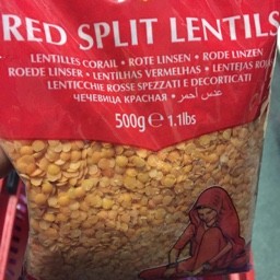 Red split lentils 500g
