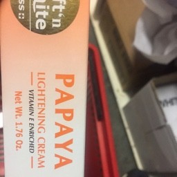 Papaya lightening cream