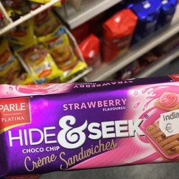 Hide&seek strawberry chocochip 112g