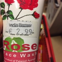 Rose face wash 