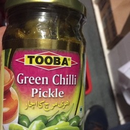 Tooba green chilli pickle 330g